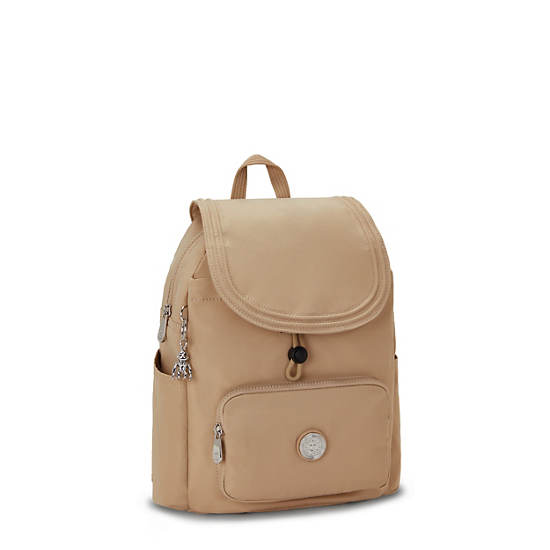 Kipling City Pack Small Backpacks Natural Beige | AU 1513LI